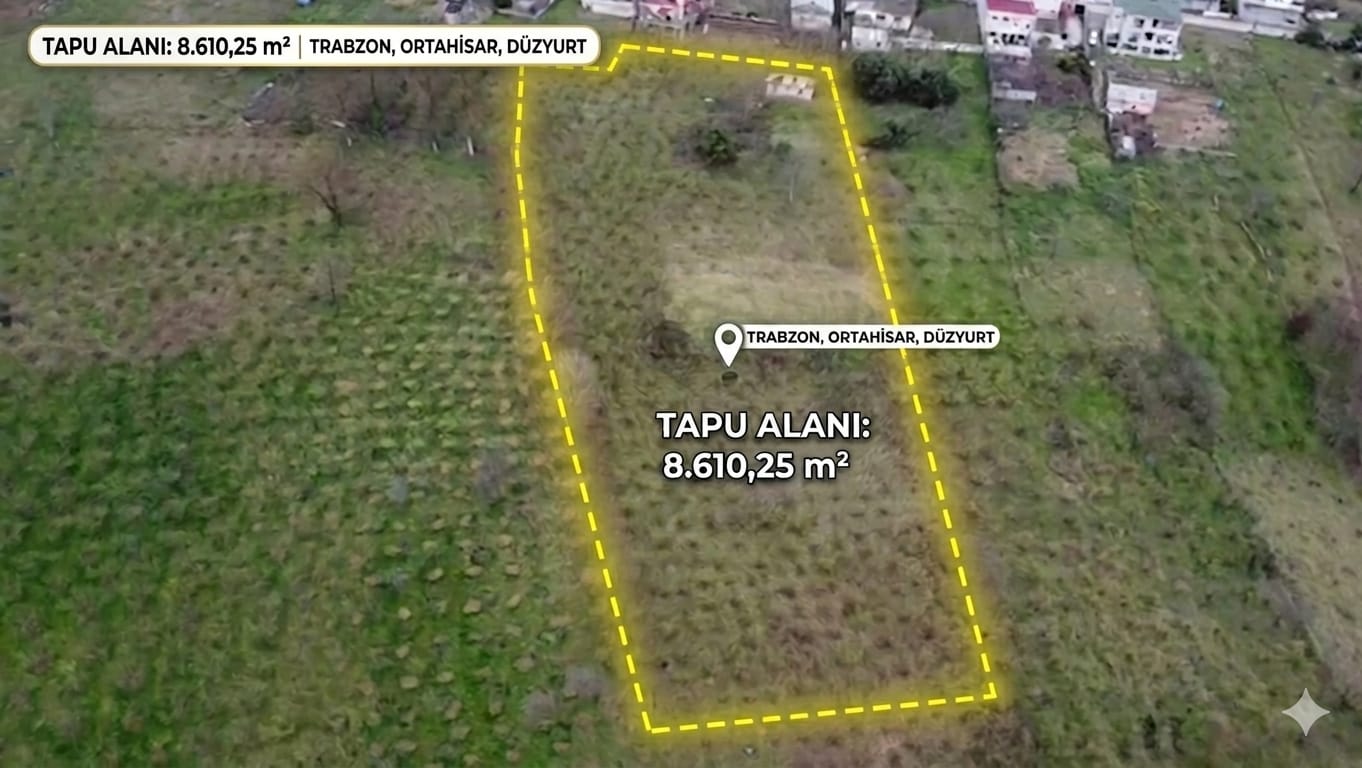MABEL'DEN DÜZYURTTA SATILIK YATIRIMLIK VİLLALIK YOLA YAKIN ARSA